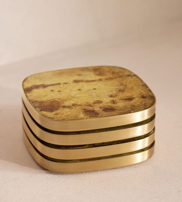 Luxurious Brass Coasters | Custom Designs & Bulk Supply