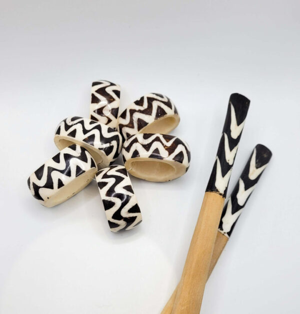 Bone African Napkin Rings - Image 2