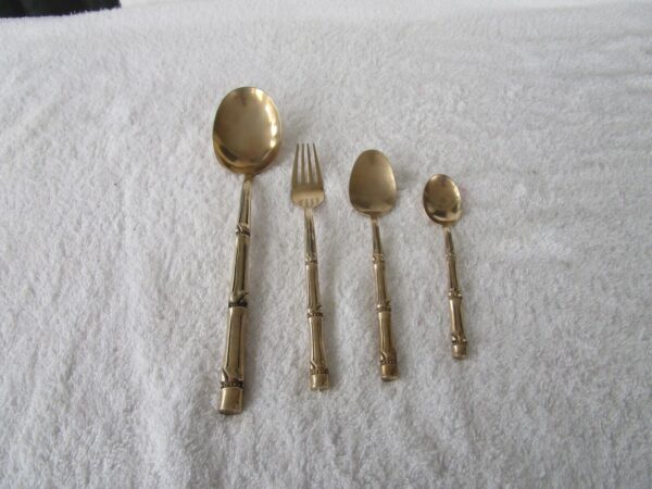 Brass Premium Spoon and Fork | Elegant, Durable & Ideal for Bulk Orders