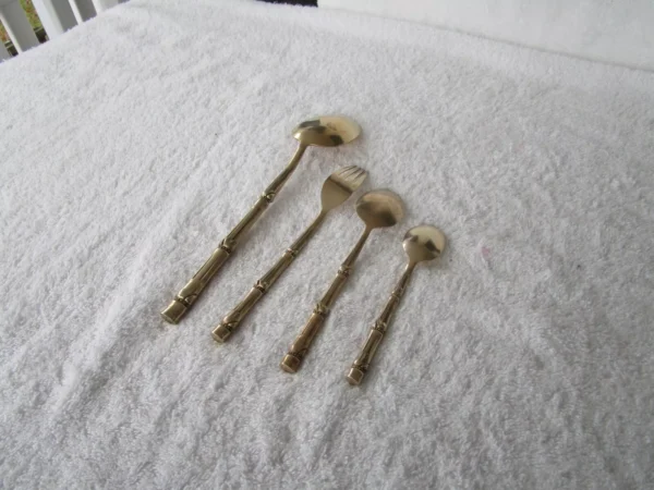 Brass Premium Spoon and Fork | Elegant, Durable & Ideal for Bulk Orders - Image 2