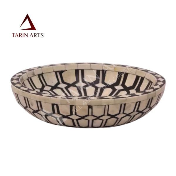 Handmade Bone Inlay Bowl-Super Bowl Cookies