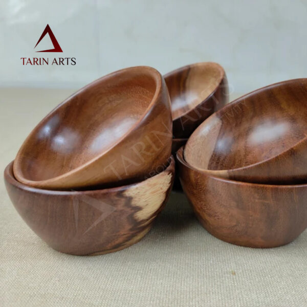 Wooden Bowl | Premium Ice Cream Bowl | Elegant Durable & Food | Safe - Image 2