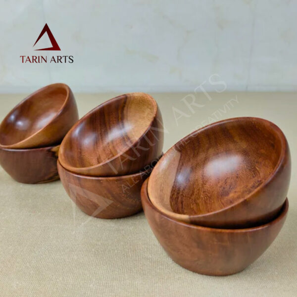 Wooden Bowl | Premium Ice Cream Bowl | Elegant Durable & Food | Safe