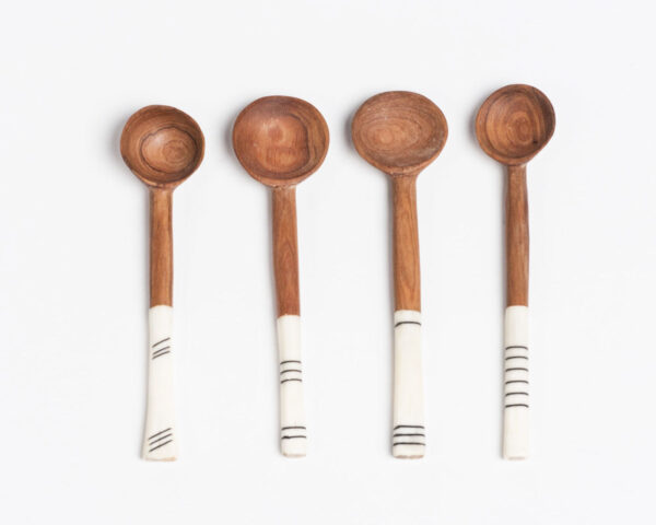 Bone Serving Spoons