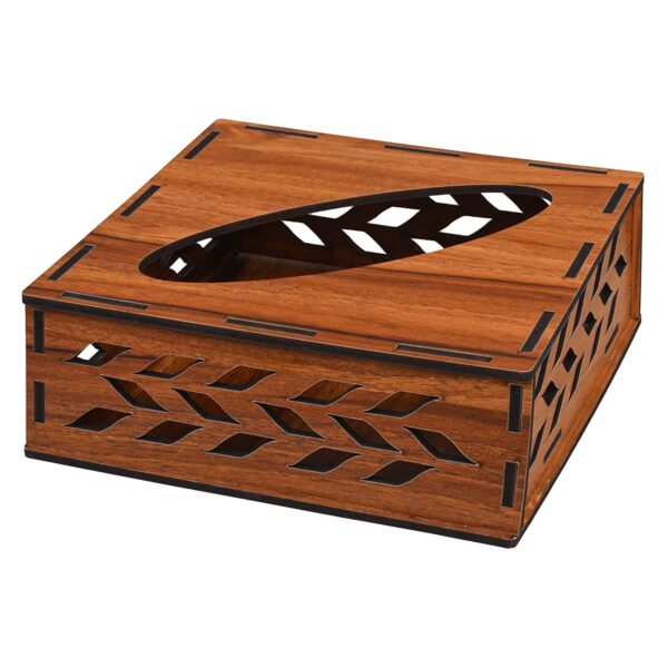 Wooden Decorative Tissue Box - Image 2