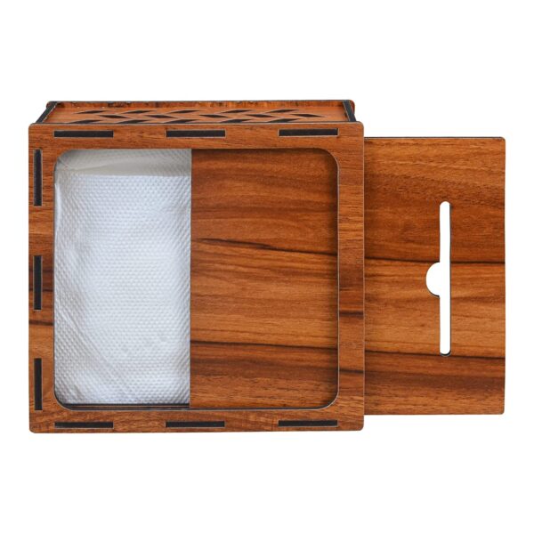 Wooden Decorative Tissue Box - Image 3