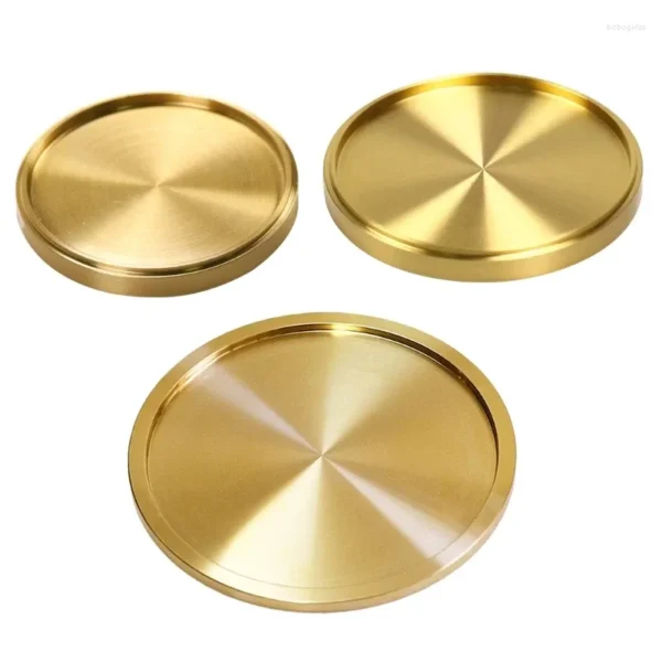 Brass Round Coasters - Image 2