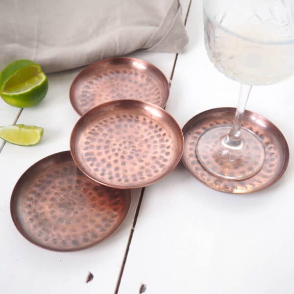 Copper Modern Drink Coaster | Sleek & Stylish Designs for Bulk Orders - Image 2
