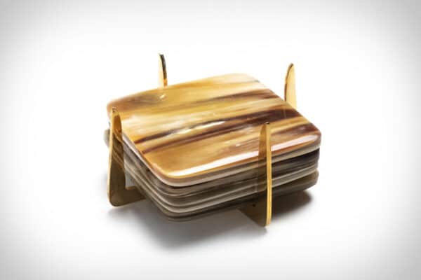 Horn Coasters | Sleek & Stylish Modern Coasters | Custom Designs & Bulk Orders