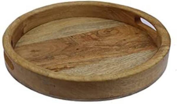 Wooden Round Tray - Image 2